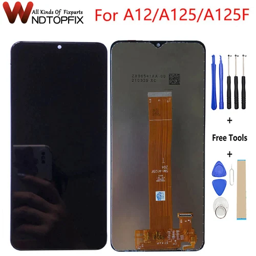 Ad0a9296b6fd1462f93ae68cbeefc43c6n_500x500.webp Samsung GALAXY A12 A125 A125F LCD Display Touch Screen - Image 1