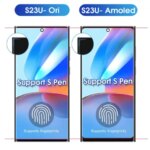 S23 Ultra Screen with Fingerprint Samsung Galaxy S23 Ultra S918B S918B DS Lcd Display Digital Touch Screen with Frame Parts (New)