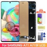 Super AMOLED A71 Screen Samsung Galaxy A71 A715 A715F A715FD LCD Display Digital Touch Screen with Frame Replacement (New)