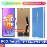 67'' Amoled TFT S10 Lite LCD Samsung S10 Lite Display Samsung S10 Lite G770F SM-G770F DS Touch Screen Digitizer +Frame (New)