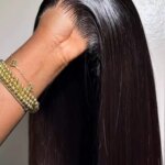 40Inch Bone Straight 13x4 13x6 5x5 Wear And Go Glueless Wig For Beginners No Glue Elastic Band For Women 250% Density (New)