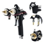 Double Head Spray Gun Double Nozzle Sprayer For Two-component Coating Dual Head External Mixing Spray Gun 1.4/1.8/2.2mm Nozzle (New)