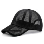 Summer Full Mesh Sun Cap Dad Cool Fishing Cap Lady Curved Peak Snapback Hat Big Head Men Oversize Large Baseball Hats (New)