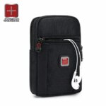 JANGEAR Mobile Phone Bag Protective Cover Men Waterproof Messenger Bag Running Sports Belt Waist Bag Nylon Crossbody Bags Wallet (New)