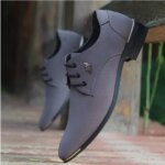 2025 New Mens shoes men dress shoes leather Breathable Leisure Business Canvas formal shoes men zapatos de hombre (New)