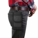 Mobile Phone Holster Belt Case with Hook Loop 35-63 inch iPhone Samsung Xiaomi Huawei HTC Phone Pouch Waist Bag Cover Case (New)