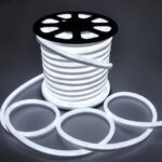 LED Neon Strip 220V EU Waterproof Outdoor Neon Rope 2835 120Leds/m Ribbon Tape Flexible LED Strip Light White/Warm White Lamp (New)