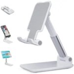 Desk Mobile Phone Holder Stand iPhone iPad Xiaomi huawei Metal Desktop Tablet Holder Table Cell Foldable Extend Support Bangladesh (New)