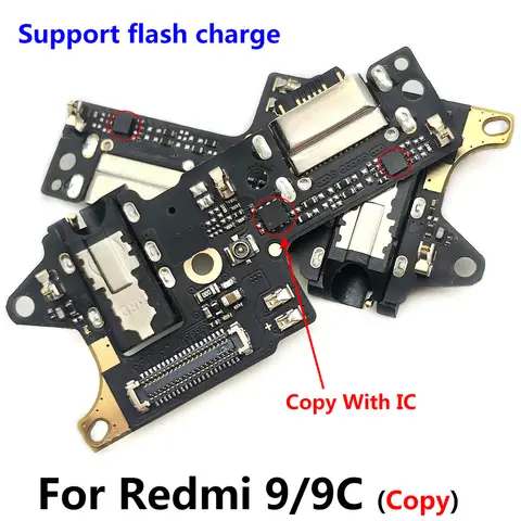 H2cc5915825704ed6b7f66ccff3e1c401i_480x480q75 Charger Board Flex Xiaomi Redmi 9 9C 9A 9T 8A 10C 10A 10 12 12C 13 13C 14C 4G 5G USB Port Connector Dock Charging Flex Cable (New) - Image 1