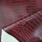 Beautiful Matt Faux Crocodile Leather Fabric Dark Wine Colour Artificial Leather Sewing Belt Patchwork DIY Bag/Shoes Material (New)
