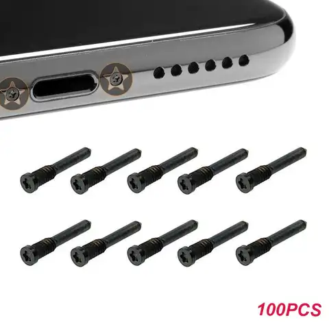 H52231db73246462782fabf02c0cdb76ei_480x480q75 100pcs Bottom Pentalobe Screws Apple iPhone 16 15 11 12 13 Mini 14 Pro Max X Xr XS 5s 6 6s 7 8 Plus SE Screw Replacement (New) - Image 1