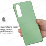 Liquid Silicone Full Protective Case Sony Xperia 5 10 1 ii Soft Gel Rubber Matte Cover Xperia 1 10 5 IV Shockproof Case (New)