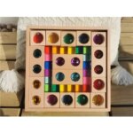 Kids Lucite Cube AcryllicCrylick Stacking Window Blocks Color Street Gems Stone Montessori Toys (New)
