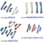 50Pcs，NEW Tested Xiaomi Redmi Note 7 8 9 Pro 9S 9T Side Keys Power Volume Buttons Replacement Parts (New)