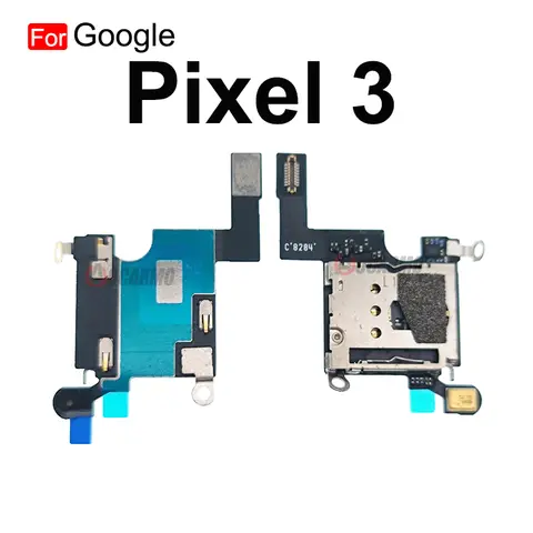 H5f5ab678ca7b47cca9dd5b6fbbb5a5ebr_480x480q75 SIM Reader Sim Card Holder Socket With Mic Micphone Flex Cable Google Pixel 3 Pixel3 Repair Part (New) - Image 1