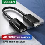 UGREEN 4K Displayport DP to HDMI Adapter 1080P Display Port Cable Converter For PC Laptop Projector Displayport to HDMI Adapter (New)
