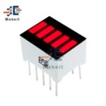 5/lots 5 Segment Red Color 1 Digit Bar LED Display Electronic PCB Board Arduino Bangladesh (New)