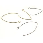 50Pcs Stainless Steel V Shape Earrings Hooks Hypoallergenic Gold Ear Wires Clasp for DIY Jewelry Making Findings Accessories (New)