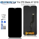 609'' ZTE Blade A7 A7000 2019 2019RU P963F02 LCD Display With Frame Touch Screen Digitizer Sensor Black Color With Tools (New)