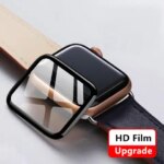 Screen Protector Apple Watch series 9 8 7 45mm 41mm Accessories Soft Glass 9D HD Full Film iWatch 6 5 3 se 44mm 40mm 42 38mm (New)