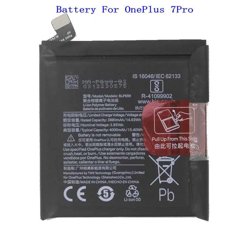 Replacement Battery For OnePlus 7 Pro