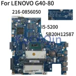 Motherboard LENOVO G40-80 I5-5200 14' inch Mainboard 5B20H12587 ACLU3/ACLU4