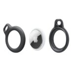 Apple Airtag Case Secure Holder with Strap Protective Cover Bumper Tracker Accessories Antiscratch Keychain Air tag case (New)