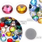 SS6-SS30 Multi-color Crystal AB Hot Fix Rhinestone Crystal Super Glitter Strass Iron On Rhinestones Nail Art Fabric Garment (New)