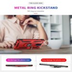 Luxury Armor Soft Shockproof Case For Samsung Galaxy J8 2018 SM-J810F/DS J810F J810 Silicone Bumper Hard Cover Metal Ring Case (New)