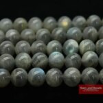 Wholesale Natural Stone Blue Labradorite Beads 4 6 8 10 12mm Pick Size For DIY Bracelet Necklace BLB020 (New)