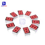 diymore 5/Lot 0.56 7 Segment 1 Bit Red LED Digital Display Common Anode / Common Cathode LED Digital Tube Red Arduino Bangladesh (New)