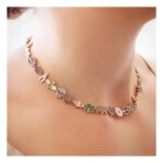 Luxury Women Fashion Jewelry Micro Pave Colorful CZ Lucky Charm Link Chain Cute Animal Eye Statement Necklace (New)