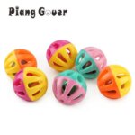 10pcs Plastic Ball Pet Toy Small Bell Balls Cat Toy Hollow Out Cat Toys For Kitten (New)