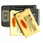2x 2450mAh BL 5J Gold Replacement Battery + LCD Charger Nokia 5800 5900xm X9 Nuron X6 Nuron 5233 5235 X6m 5228 5232 5238 ect Bangladesh (New)