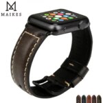 Leather Strap for Apple Watch Band 44mm 40mm 45mm 41mm 38mm 42mm Single Tour Watchband Bracelet IWatch Series 5 4 3 6 Se 7 Band (New)