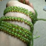 3mm 4mm 5mm Natural Peridot Stone Gemstone Diy Loose Beads For Jewelry Making Strand 15" Wholesale ! (New)