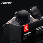 KDEAM Shiny For Women Sunglasses Polarized Butterfly Diamond Designer Sun Glasses Female UV-protected and Box (New)