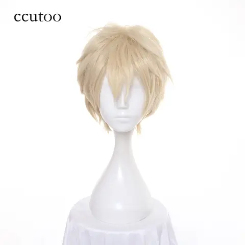 HTB1hOMNSpXXXXaxXpXXq6xXFXXXA_480x480q75 ccutoo 12inch Light Golden Short Fluffy Layered Synthetic Wigs APH Axis Powers Hetalia England Cosplay Wig Heat Resistance Hair (New) - Image 1