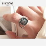 Vintage Steampunk Silverplating Indian Head Ring Motorcycle Finger Ring Men Women Rock Silver Color Rings Jewelry Drop Shipping (New)