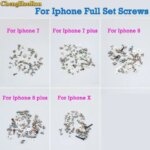 ChengHaoRan Full Set Screws iPhone 4 5 5S 5C 6g 6 Plus 6S Plus 7 7Plus 8 8 Plus X Repair Bolts Mobile Accessories (New)