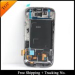 100% tested Super AMOLED  Samsung S3 I9300 LCD Display S3 NEO I9301 LCD Screen Touch Digitizer Assembly with frame (New)