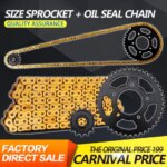 CVK 1 Set Front and Rear Gear Sprocket Chain & DID 525 Chain For Honda CB400 Motorcycle Accessories (New)