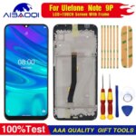 New Original Touch Screen LCD Display Ulefone Note 9P Digitizer Assembly With Frame Replacement Parts+Disassemble Tool (New)
