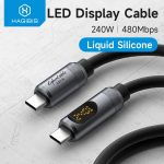 Hagibis USB C Cable with LED Display Type C to C Fast Charger Cable