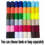 100mm width colorful fastener tape no self adhesive sewing accessories loop hook sticker strip clothing stick tape multicolour (New)
