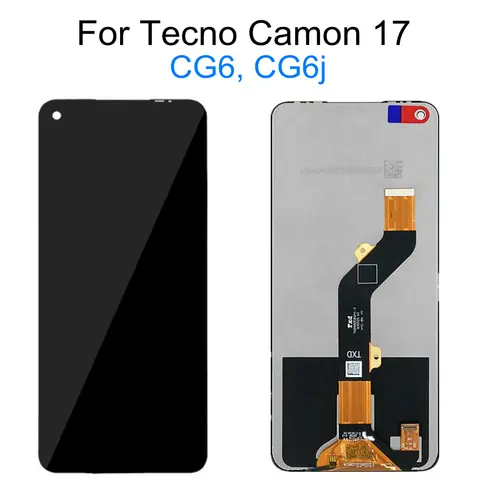 Hbb3cca6fda6640fbbe24bae1c4074b5fy_480x480q75 LCD Tecno Camon 17 pro LCD Display Touch Screen Digitizer Assembly Replacement Tecno CG6 CG8 LCD Display (New) - Image 1