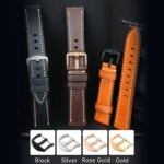 MAIKES Watch Strap 2020 High Quality Hmade Genuine Leather Watchbs Samsung Galaxy Watch 46mm Gear S3 Huawei GT2 (New)