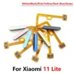 100% NEW Tested Xiaomi Mi 11 Lite Home Button Fingerprint Menu Return Key Sensor Fingerprint Scanner Flex Cable (New)