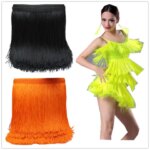 10 yards Latin Fringe Tassel Lace Chainette Fringes Polyester Trimming For Dancewear Diy Performance Trims Macrame Samba 14-19CM (New)