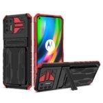 Shockproof Armor Phone Case Motorola Moto G9 Plus G10 G20 G30 E20 E40 G22 E32 Card Slot Bracket St Bumper Silicone Cover (New)